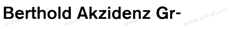 Berthold Akzidenz Gr字体转换